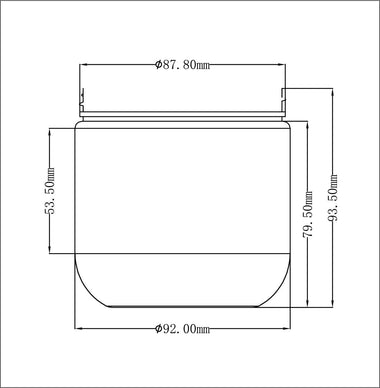 16oz Wide Mouth Child Resistant Slushy, Smoothie, Ice Cream , Butter Cups MQO of 10,000 - MSN Packaging Inc.