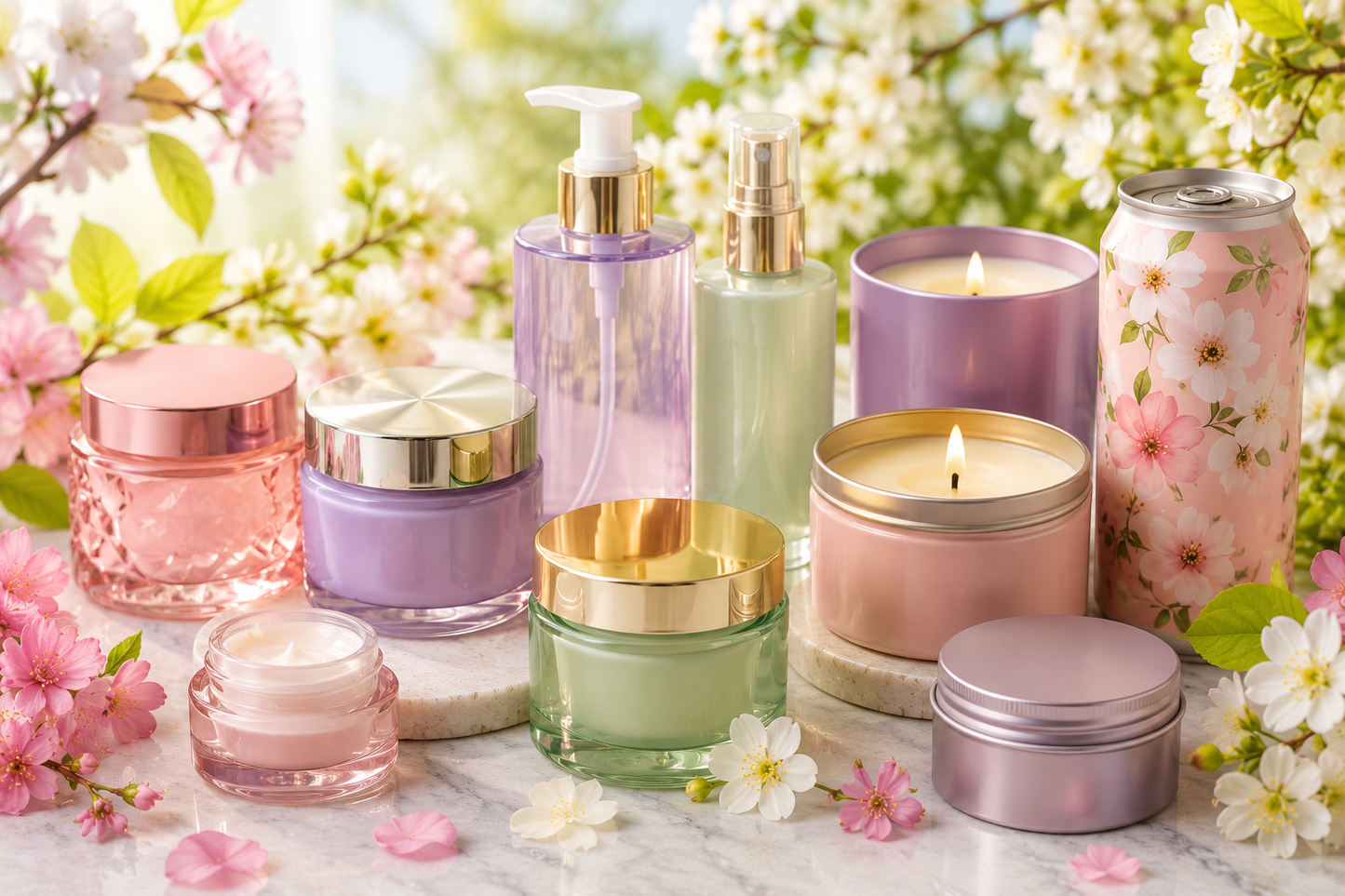 Premium Cosmetic & Pharmaceutical Pump Bottles and Cream Jars | Frosted Glass Packaging