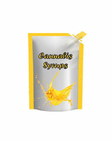 Custom Printed Spout Pouch 100ml 200ml 250ml For Cannabis syrups and CBD Infused drinks