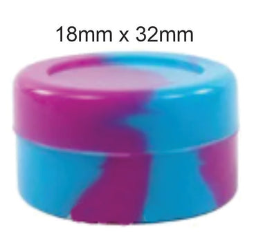 Non CR Silicone 5mls and 9mls and special shapes for cannabis dabbing rigs and home storage