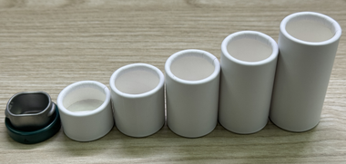 1CRPTCGL01 New 2024 Child Resistant Paper Tube with Metal Top for Sustainable Cannabis Containers These tubes can be made as tall or as short as you like. The Diameter is 30mm