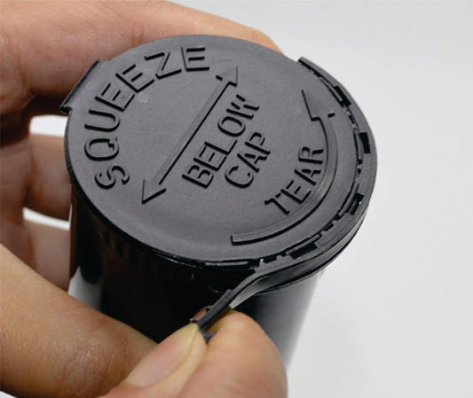 Child Resistant - Tamper Evident POP Top Cannabis Flower Containers - MSN Packaging LLC