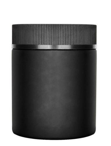 4oz Black Opaque Screw top Jars- Child Resistant - Certified - MSN Packaging LLC