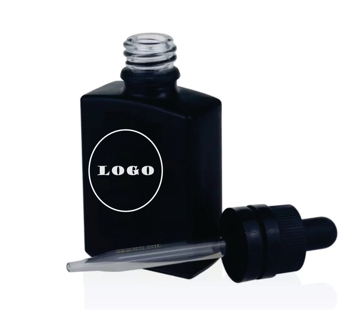 Custom Printed Square Dropper Bottle 50ml for oils