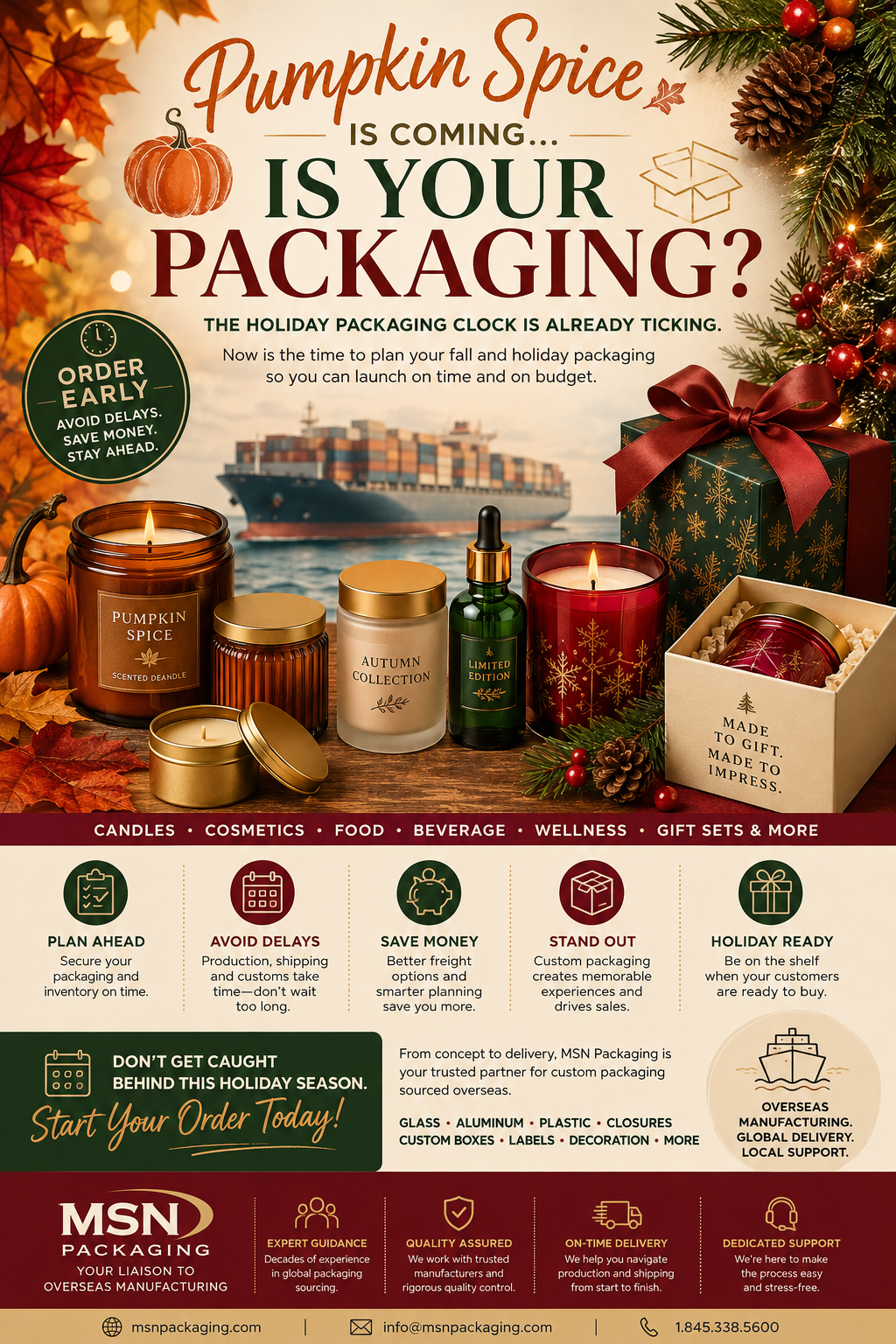 Pumpkin Spice Is Coming… Is Your Packaging? 🎃📦 by MSN Packaging inc.