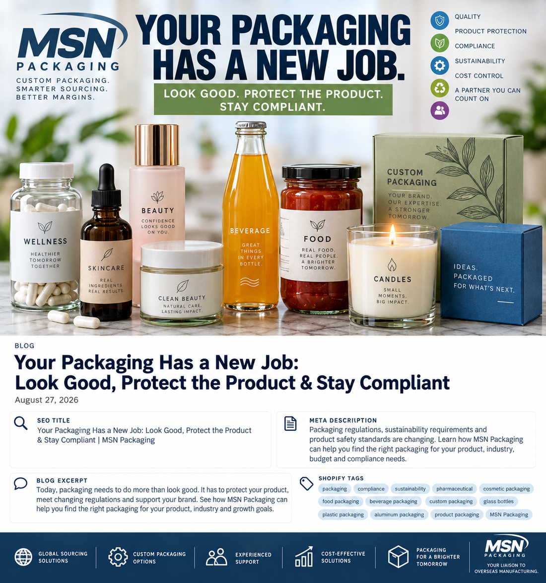 Packaging regulations, sustainability requirements and product safety standards are changing. See how MSN Packaging helps brands find custom packaging solutions that balance compliance, quality, branding and cost.