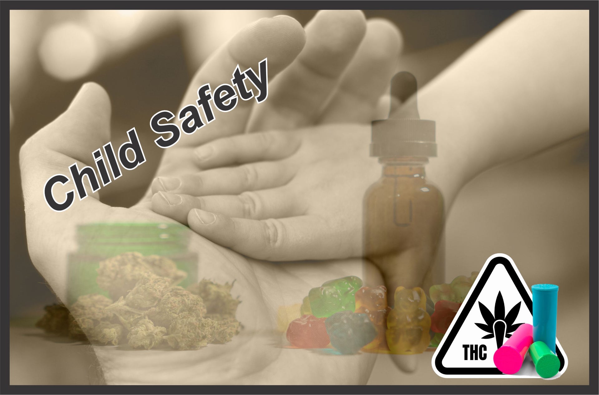 child resistant custom packaging for edibles , cbd and thc 