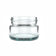 1 oz clear glass cannabis flower jar with 57mm child resistant lids by MSN Packaging.com