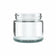 2 oz glass clear cannabis flower jar with 50mm lid with child resistant lids by MSN Packaging inc