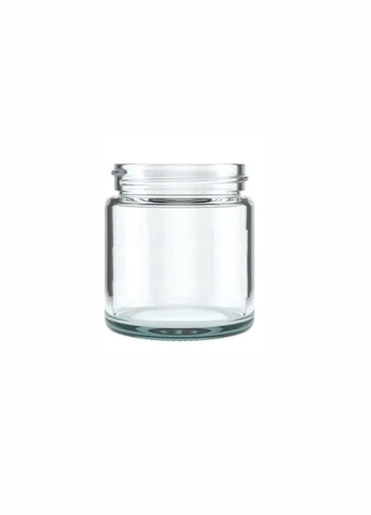 1bj3 3 oz clear glass straight sided cannabis flower Jar 50mm Lid / Quantity 1000 - MSN Packaging Inc. 3 oz clear glass cannabis flower jar with child-resistant lid