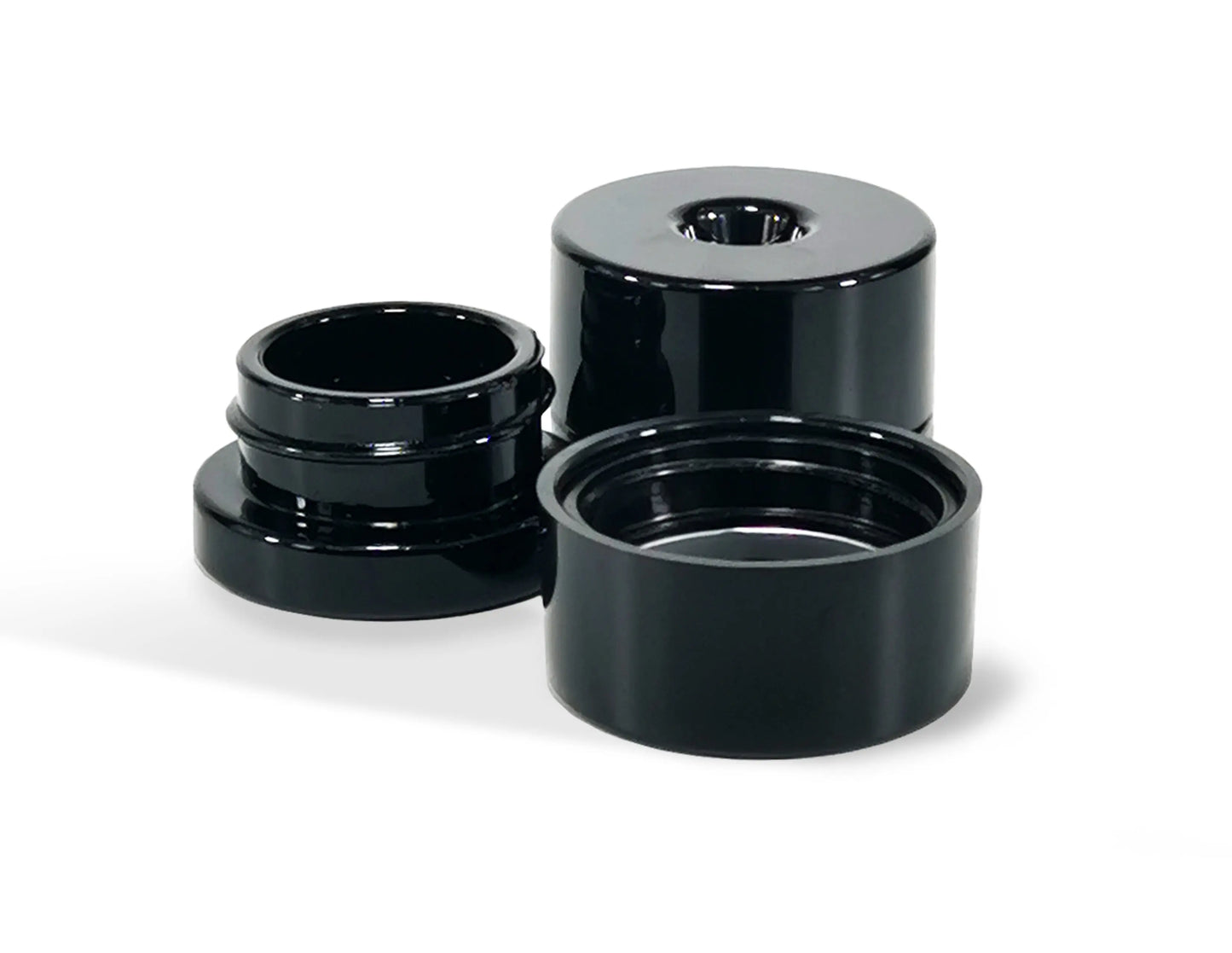Pop-Vac concentrate jars with new vacuumed seal technology keeping your product fresh, distributed by MSN Packaging Inc. 