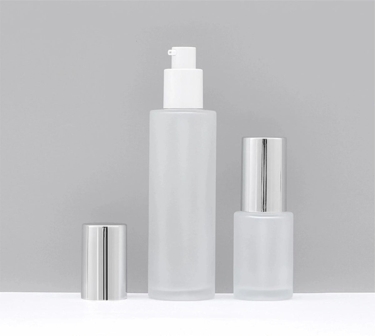 cosmetic cannabis cream pump bottle frosted outside by MSN Packaging Inc. 
