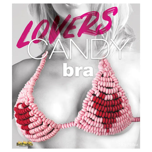 Candy G-String Bra for Lovers! Heart shape design and tasty treat.
