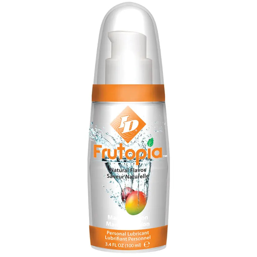 ID Frutopia® Flavored Lubricant – 3.4 oz
Water-Based Formula | Multiple Flavors

ID Frutopia® Flavored Lubricant delivers a smooth, natural-feeling glide paired with fresh, fruit-inspired flavor. Naturally sweetened with no sugars and no artificial coloring, this water-based formula offers a clean, enjoyable experience without stickiness or heaviness.

Made from vegetable-based ingredients, ID Frutopia® is vegan-friendly and designed for comfort as well as taste. The light, refreshing flavor profile feels c