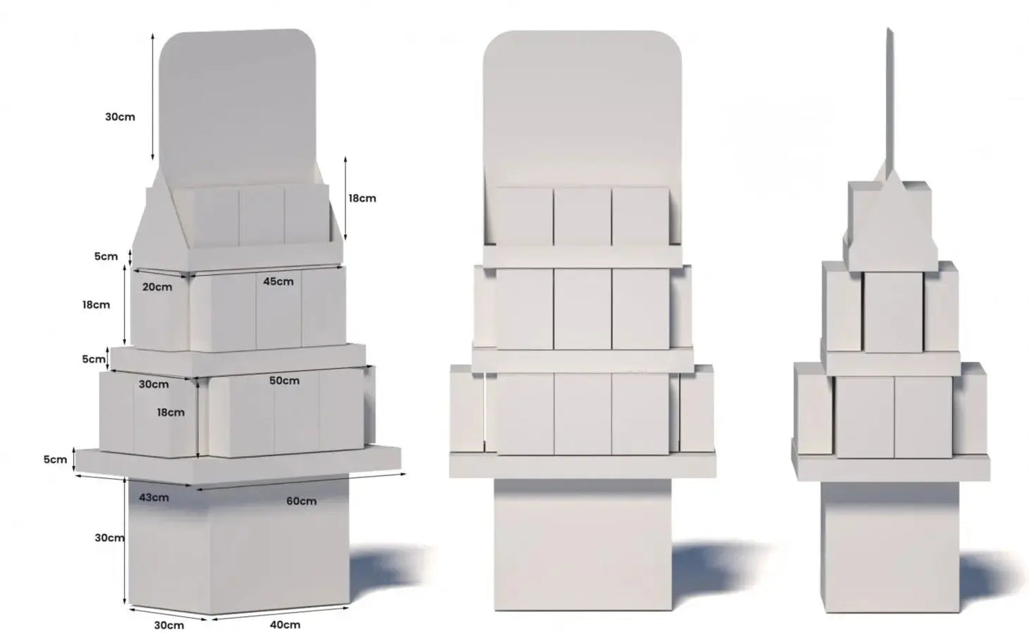 Custom Branded Drop-Down Gravity Display Box – Countertop & Floor Display Options MSN Packaging Inc.