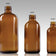 Glass Boston Round Cannabis Drink Bottles with Child Resistant Lids 4oz, 8oz and 16oz by MSN Packaging Inc