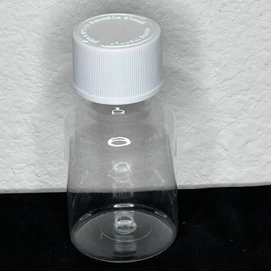 2 oz Syrup Bottle with Child Resistant and Tamper Evident lids. 28mm  neck