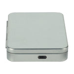 Child Resistant tins for edibles, prerolls, vape cartridges, and more State Compliant Certified. Silver side view