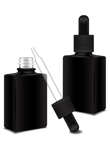 1bdbsq- Square Dropper bottles for Cannabinoid Tinctures 30ml - MSN Packaging LLC