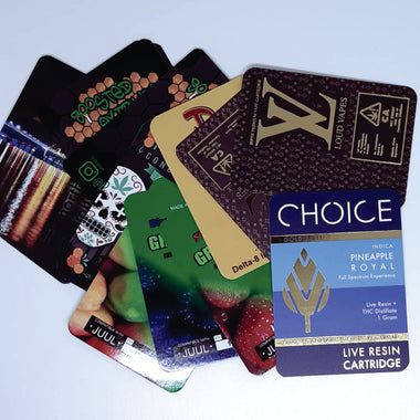 blister clamshell cards full color 2 sided. insert cards