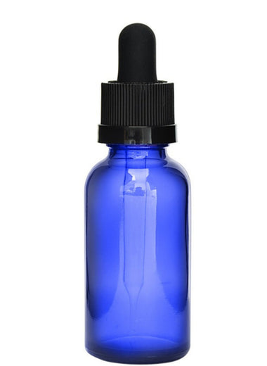 Glass Blue CR Dropper Bottles - 15ml - 1200 Count - MSN Packaging LLC