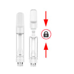 C4 Full Ceramic Vape Cartridges with lock screw bottom