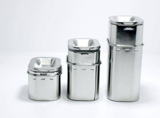 Child Resistant & Sustainable 100% Recyclable PushTins are ideal for all amounts of flowers or edibles