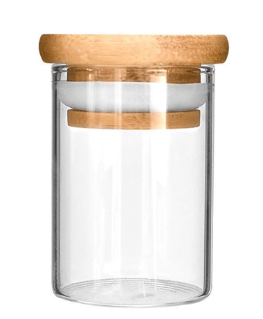 Classic Glass Wooded Lid Jars - 1000 Count - 2 oz - MSN Packaging LLC