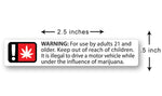 Oregon Universal Mandatory Warning Symbol Label with text - 5,000 Count - MSN Packaging LLC