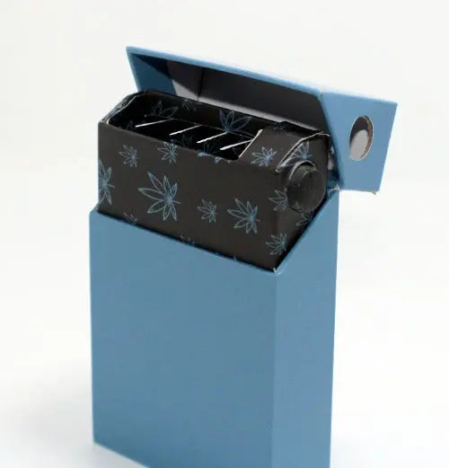 CR standing Pre-Roll box for 5 multi pack cannabis blunts1BCRS - Child Resistant Standing push button security lock Boxes for 5 Multi Pack Pre Rolls