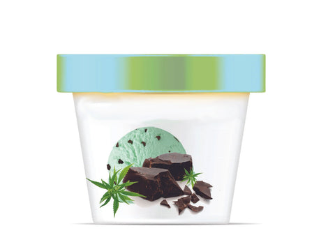 1C1 Cannabis Infused Ice Cream Containers Single Servicing Units 3 oz and 5 oz USA Made. - MSN Packaging LLC