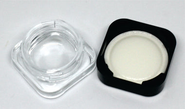 Child Resistant Square Concentrate Container clear with Frosting or Colored Glass - MSN Packaging LLC