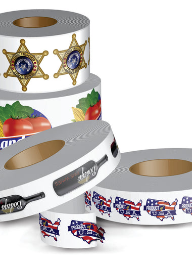 Custom Printed Labels - Your Design or We Design for you- Rolled - MSN Packaging LLC