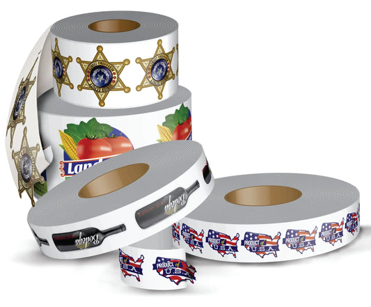 Custom Printed Labels - Your Design or We Design for you- Rolled - MSN Packaging LLC