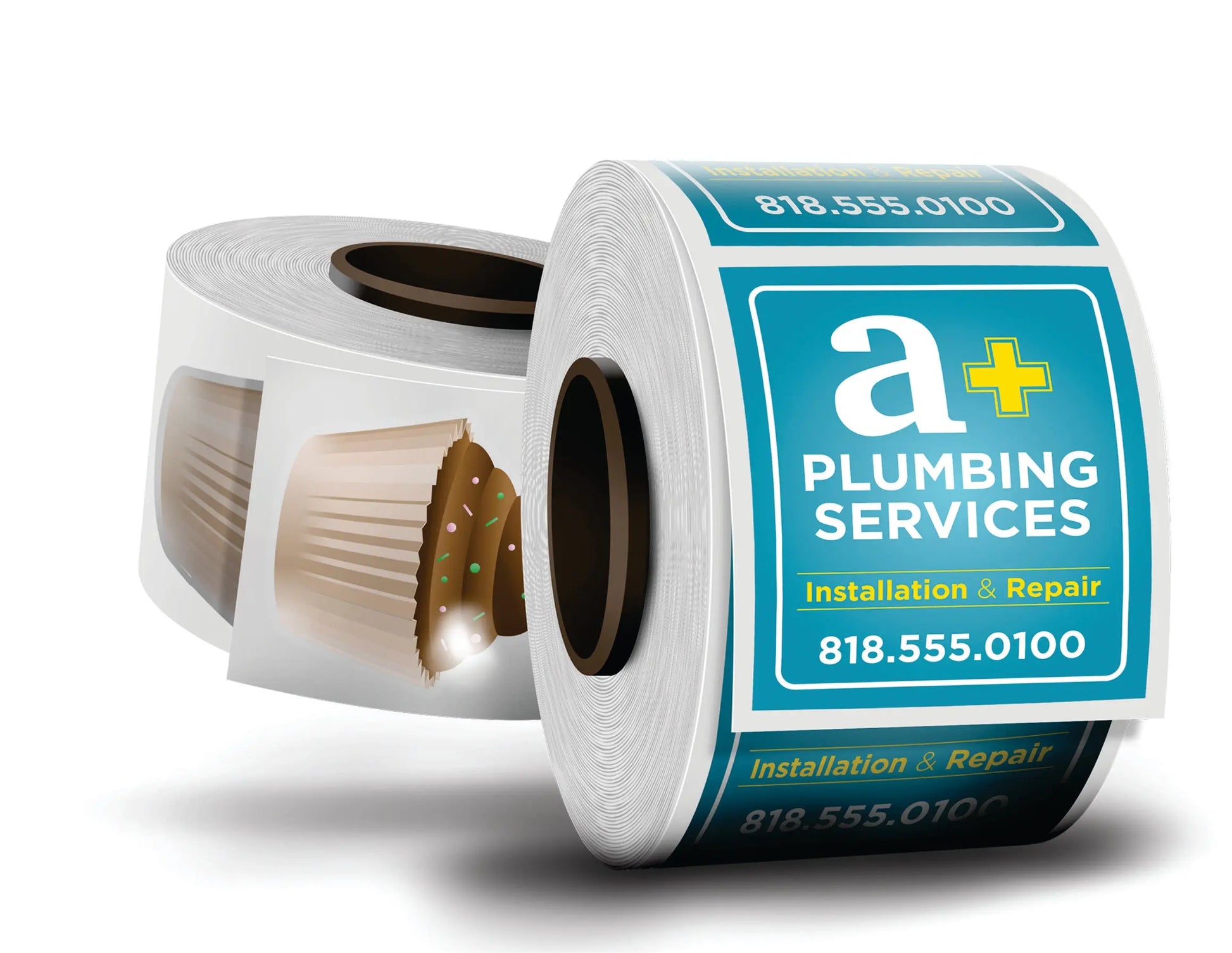 Custom Printed Labels - Your Design or We Design for you- Rolled - MSN Packaging LLC