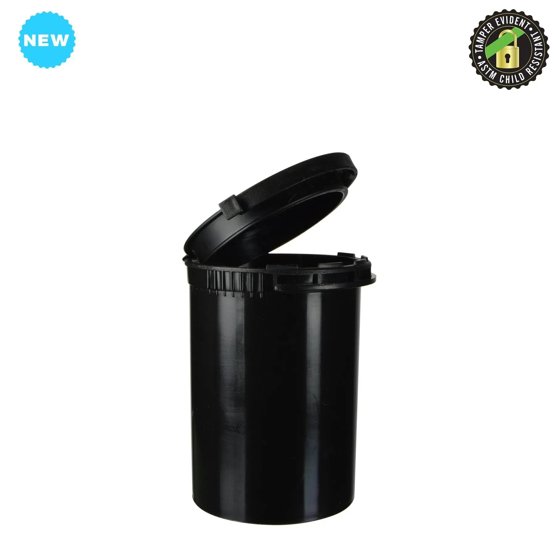 Child Resistant - Tamper Evident  POP Top Cannabis Flower Containers - MSN Packaging LLC