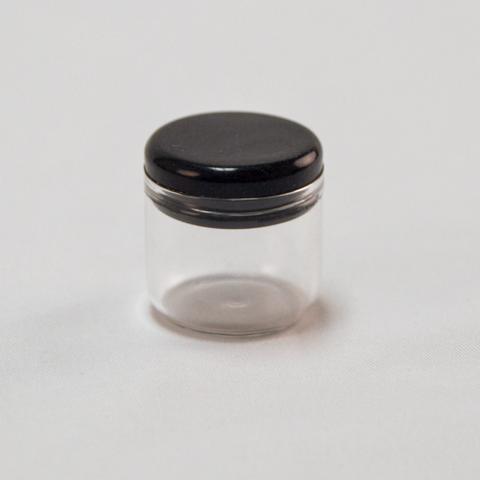 6ml Glass Container 1 Gram - Push down Silicone -White, Black or Clear Lids - MSN Packaging LLC
