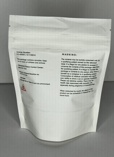 1CbC- Compostable PLA Child Resistant zipper lock smell proof cannabis pouches - MSN Packaging LLC