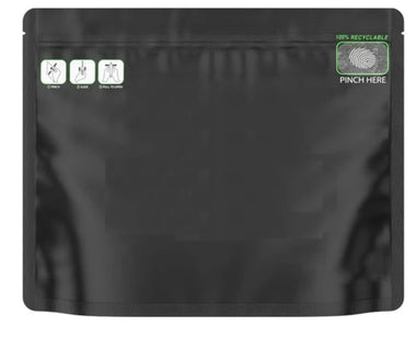 1Cb-Child Resistant Barrier Exit Bags - Black or White Opaque 12" x 9" Sustainable - MSN Packaging LLC