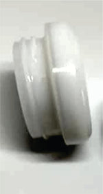 4ml Round Glass Child Resistant Concentrate Container White Opaque - MSN Packaging LLC